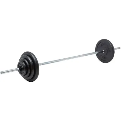 Master Fitness Skivstångsset 86 kg 30 mm, Skivstångsset järn