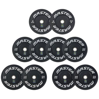 Master Fitness Bumper Set 120 kg SkiTeam, Viktpaket bumper