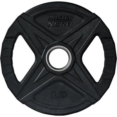 Master Fitness Nero Rubber Plate, Viktskivor gummerade