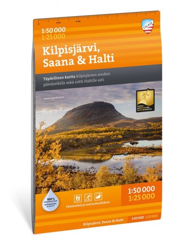 Calazo Kilpisjärvi Saana Halti retkeilykartta, suomi