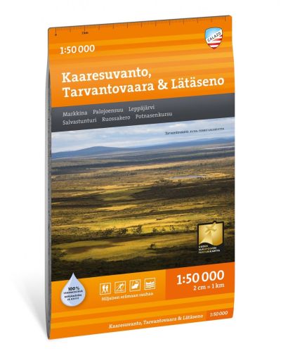 Calazo Kaaresuvanto Tarvantovaara Lätäseno retkeilykartta, suomi