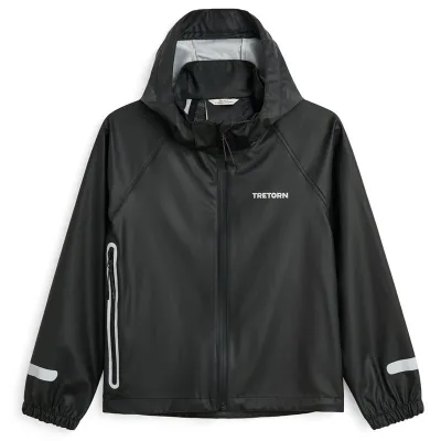 Tretorn Kids Packable Rainbreaker Set Black, kuva 1 / 1