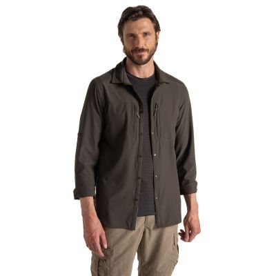 Craghoppers Men's Nosilife Pro Long Sleeved Shirt V miesten pitkähihainen kauluspaita