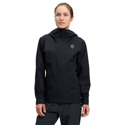 Black Diamond W Strataline Stretch Shell Black - XL