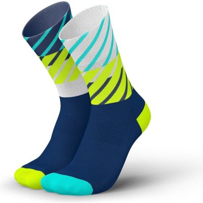 Incylence Running Diagonals Socks Navy Canary - 43-46
