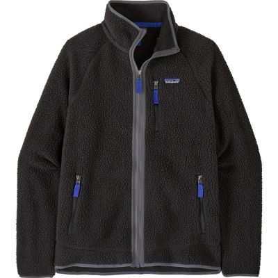 Patagonia M's Retro Pile Jkt Black W/Forge Grey - XS