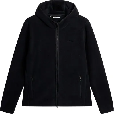 J.Lindeberg Seymor Fleece Zip Hood Black - S, kuva 1 / 1