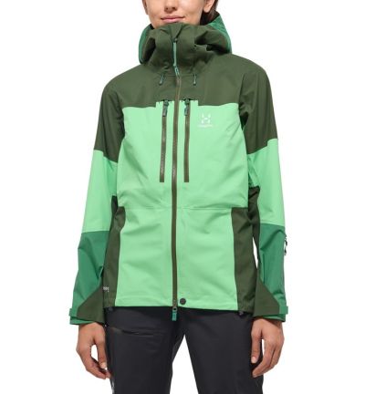 Haglöfs Spitz GTX Pro Jacket Women Mint Stone/Seaweed Green - XS