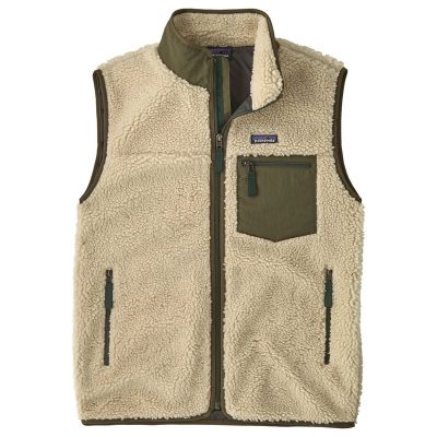 Patagonia M's Classic Retro-X Vest Dark Natural W/Basin Green - S