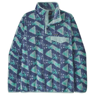 Patagonia W's LW Synch Snap-T P/O Jaguar Geo: Blue Sage - L
