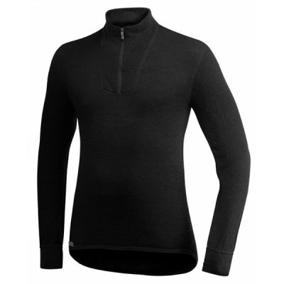 Woolpower Zip Turtleneck 200 Black - XL