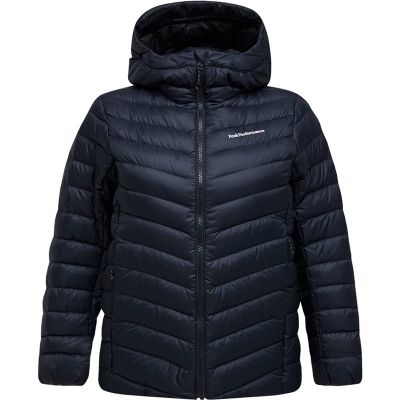 Peak Performance W Frost Down Hood Jacket Black - XL