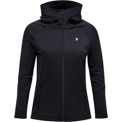 Peak Performance W Rider Essentials Zip Hood Black/Black - S