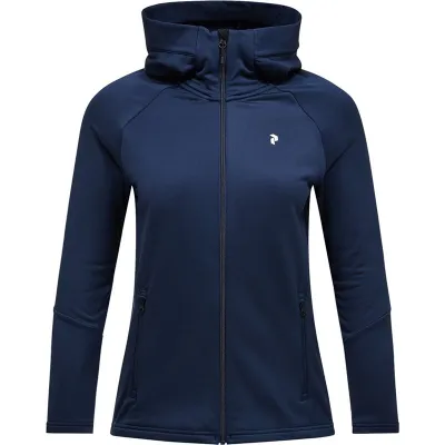 Peak Performance W Rider Essentials Zip Hood Blue Shadow/Blue Shadow - XL, kuva 1 / 1