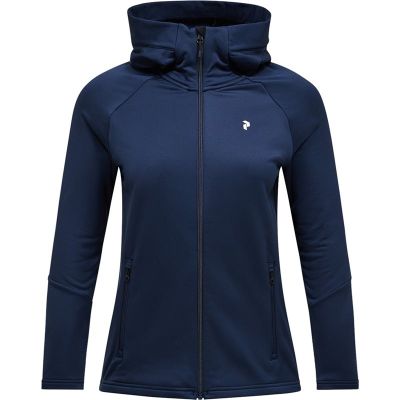 Peak Performance W Rider Essentials Zip Hood Blue Shadow/Blue Shadow - XS