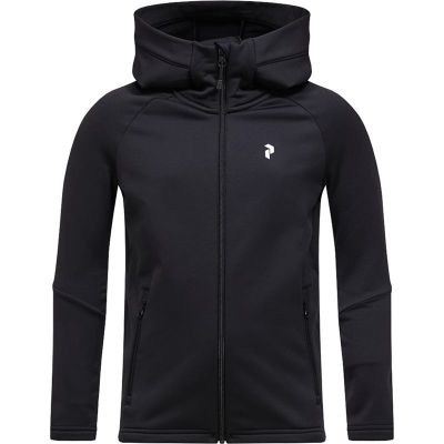 Peak Performance Jr Rider EssentialsZip Hood Black/Black - 170 cl