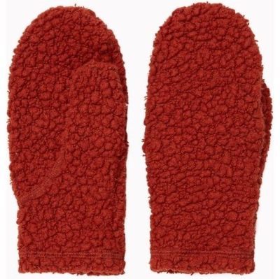 Varg U Vargön Wool Mittens Rust Orange - S/M