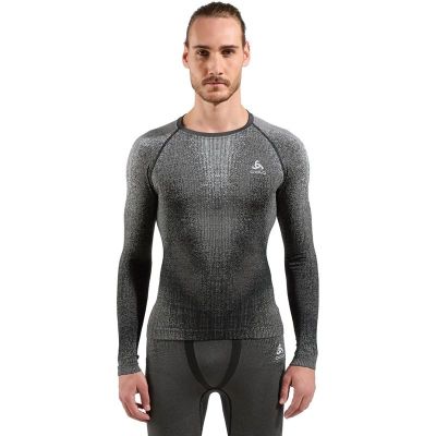 Odlo Performance Warm Blackcomb Bl Top Crew N Black - S