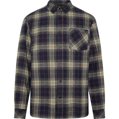 KnowledgeCotton Apparel Organic Cotton Checked Flannel Shirt GOTS Blue Check - L, kuva 1 / 1