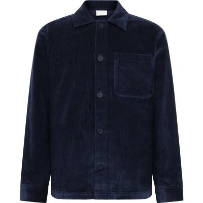 KnowledgeCotton Apparel Organic Cotton Corduroy Overshirt GOTS Night Sky - XXL
