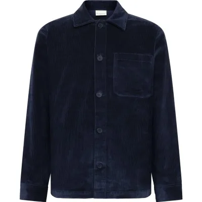 KnowledgeCotton Apparel Organic Cotton Corduroy Overshirt GOTS Night Sky - XXL, kuva 1 / 1