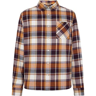 KnowledgeCotton Apparel Organic Cotton Checked Flannel Shirt GOTS Red Check - S