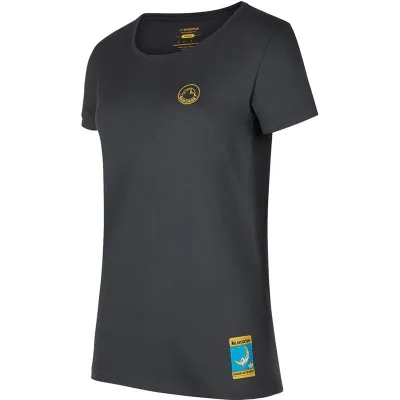 La Sportiva Climbing on the Moon T-Shirt W Carbon/Giallo - XS, kuva 1 / 1