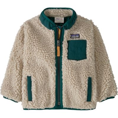 Patagonia Baby Retro-X Jkt Natural W/Cascade Green - 4T