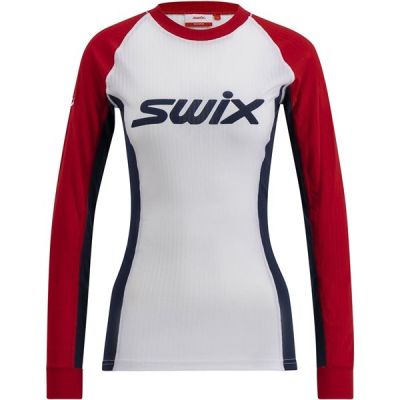 Swix Racex Classic Long Sleeve W Swix Red/Bright White - XS