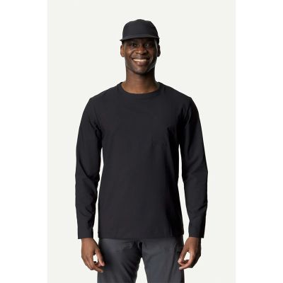 Houdini Cover LS Crew ShirtMen True Black - M