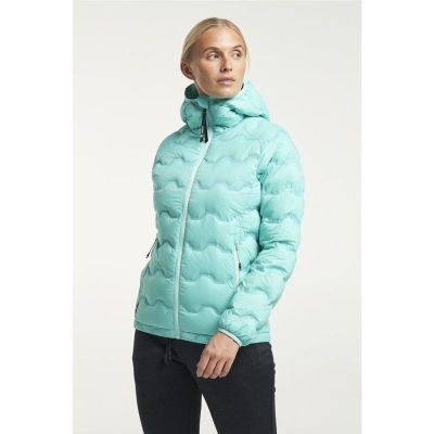 Tenson Shibui Hood Down Puffer Woman Aquatic Awe - S