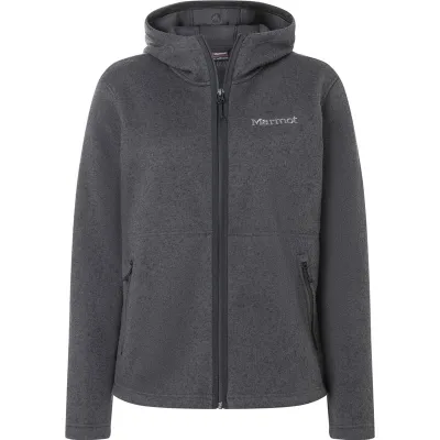 Marmot Wm's Drop Line Full Zip Hoody Black Heather - XL, kuva 1 / 1