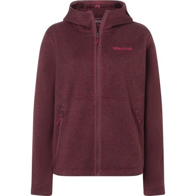 Marmot Wm's Drop Line Full Zip Hoody Acai Berry Heather - XS