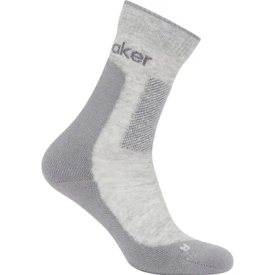 Icebreaker Women Merino Hike+ Medium Crew Blizzard Hthr/Alloy - S, kuva 1 / 1