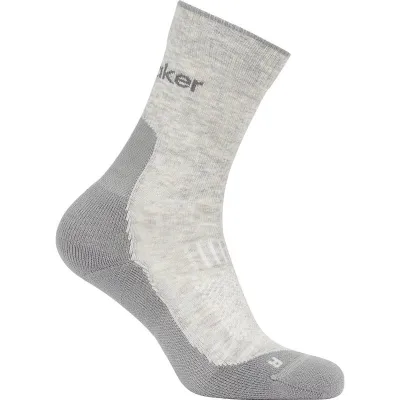 Icebreaker Men Merino Hike+ Light Crew Blizzard Hthr/Alloy - S, kuva 1 / 1
