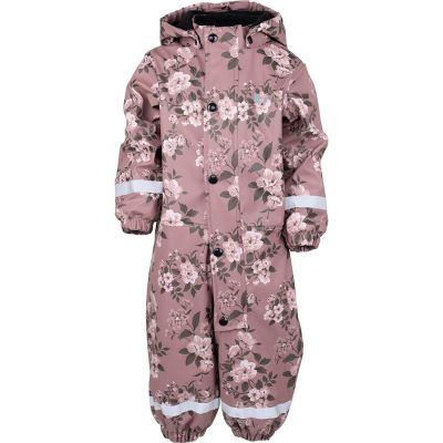 Lindberg Lekhyttan Rain BabyOverall, Fleece Rose/Brown - 98 cl