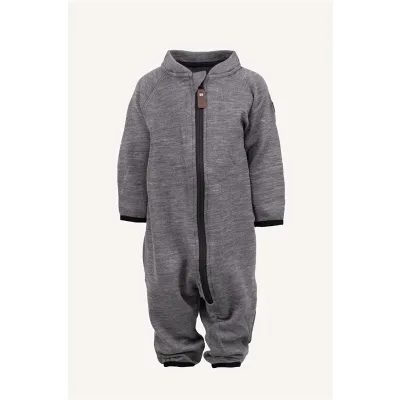 Lindberg Rocco Wool Baby Overall Grey Melange - 98 cl, kuva 1 / 1
