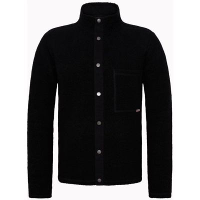 Varg M Gotland Wool Overshirt Black Granite - S