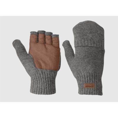 Outdoor Research Men'S Lost Coast Fingerless Mitts Pewter - S