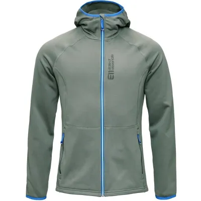 Elevenate Men's Skiers FleeceHood Gray Green - M, kuva 1 / 1