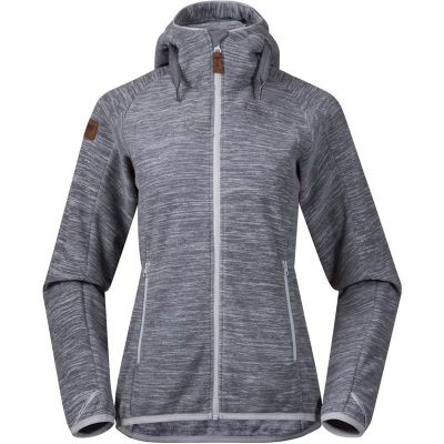 Bergans Hareid NoHood Fleece Jacket Women Aluminium - L