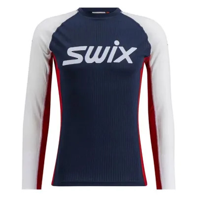 Swix Racex Classic Long Sleeve M Dark Navy/Bright White - XXL, kuva 1 / 1
