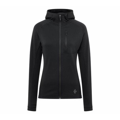 Black Diamond Coefficient Fleece Hoody Women Black - M