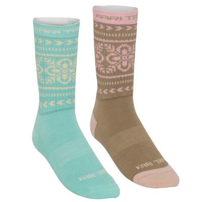 Kari Traa Puffin Sock 2Pk Bright Turquoise - 36-37