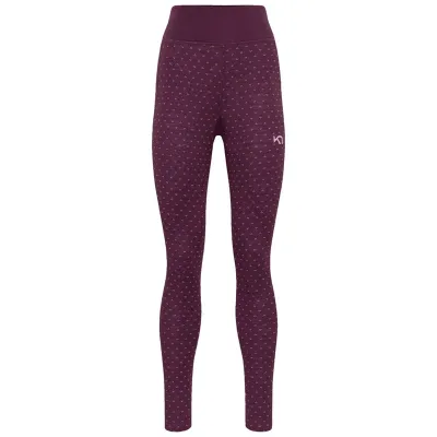 Kari Traa Vilma High Waist Pants Wine - M, kuva 1 / 1
