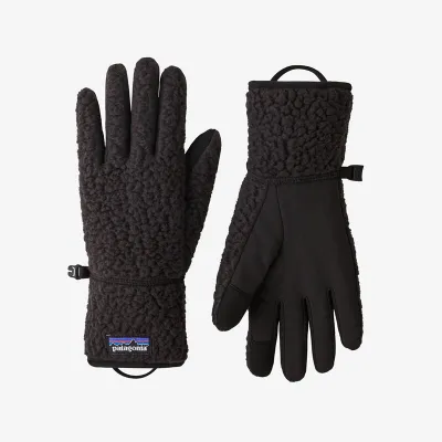Patagonia Retro Pile Gloves Black - S, kuva 1 / 1