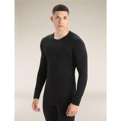 Icebreaker M 200 Oasis LS Crewep Men Black - XS