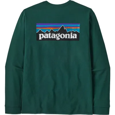 Patagonia M's L/S P-6 Logo Responsibili-Tee Cascade Green - XXL, kuva 1 / 1