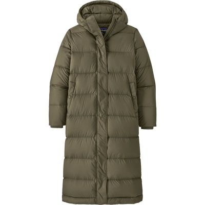 Patagonia W's Silent Down Long Parka Basin Green - XS