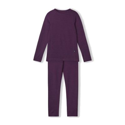 Reima Wool Base Layer SetTaitoa Deep Purple - 120 cl